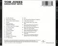 Tom Jones - Greatest Hits - Back - EMGroup